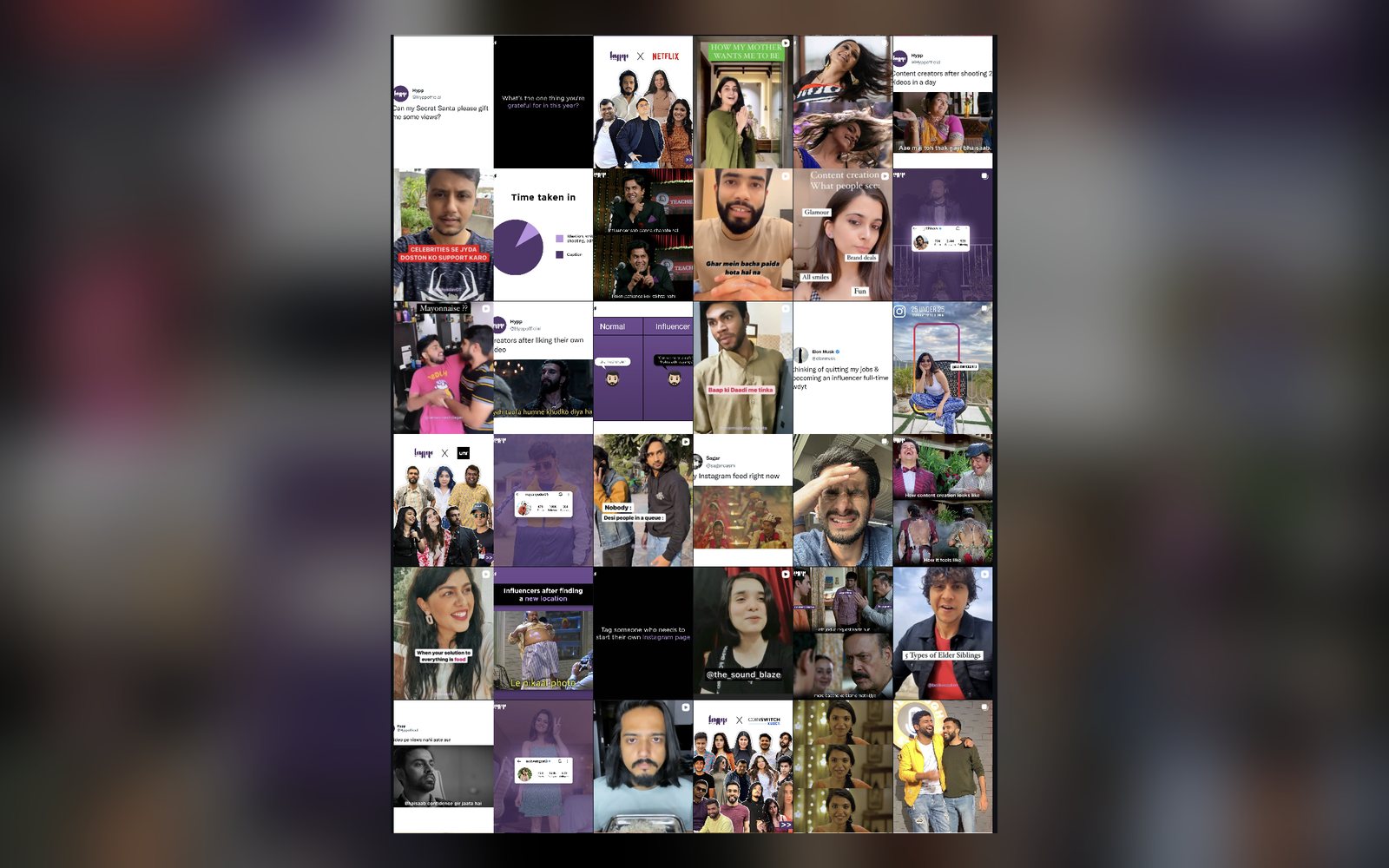 HYPP Instagram grid